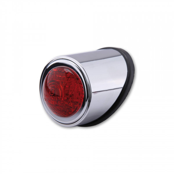 SHIN YO LED-Rücklicht Old School TYP1 Chrom Rotes Glas