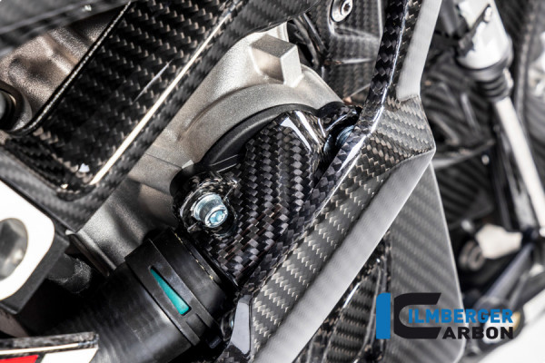 Ilmberger Carbon Wasserpumpendeckelabdeckung Carbon für BMW S1000RR / R und M1000RR