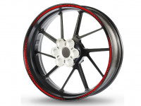 Felgenrandaufkleber RACING-2 rot-schwarz Felgenrandaufkleber RACING-2 rot-schwarz