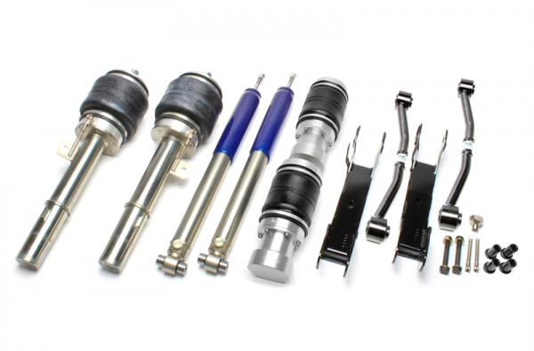 TA Technix härteverstellbarer Luftdämpfersatz passend für BMW 1er Serie E81–E88, 3er Serie E90–E93