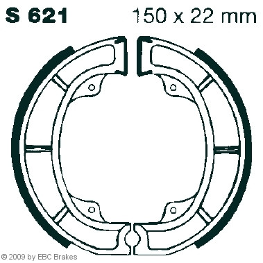 EBC-S 621 Bremsbeläge passend für Suzuki RM465