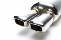 TA Technix Edelstahl Sportendschalldämpfer universal 2x86x70mm viereckig / angeschrägt / nach innen TA Technix Edelstahl Sportendschalldämpfer universal 2x86x70mm viereckig / angeschrägt / nach innen