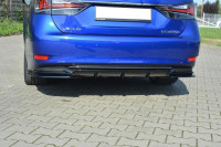 Diffusor Heck Ansatz Für Lexus GS Mk4 Facelift H Schwarz Hochglanz