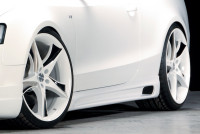 Rieger Seitenschweller links carbon look für Audi A5 S5 (B8/B81) Cabrio 06.07-07.11 (bis Facelift) Ausführung: Schwarz matt