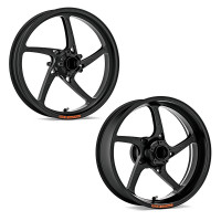 OZ Piega Aluminium Felgensatz schwarz matt passend für Triumph Daytona 675(R) und Street Triple 675/ OZ Piega Aluminium Felgensatz schwarz matt passend für Triumph Daytona 675(R) und Street Triple 675/