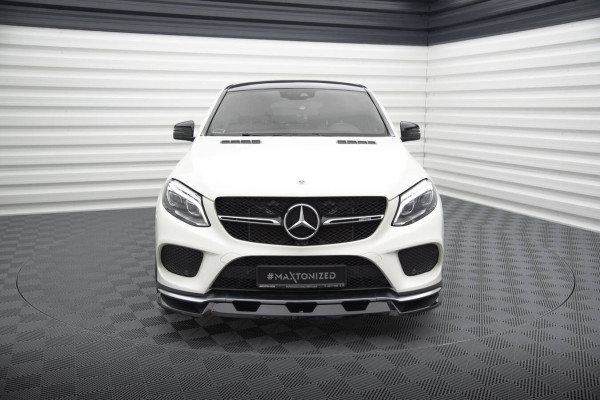 Front Ansatz V.1 Für Mercedes-Benz GLE Coupe 43 AMG / AMG-Line C292 Schwarz Hochglanz