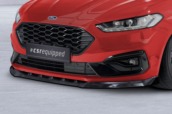 Cup-Spoilerlippe mit ABE für Ford Mondeo MK5 BA7 Turnier ST-Line CSL629 Schwarz Strukturiert