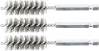 BGS Stahlbürsten-Set 15 mm 3-tlg mit Außensechskant 6,3 mm BGS Stahlbürsten-Set 15 mm 3-tlg mit Außensechskant 6,3 mm