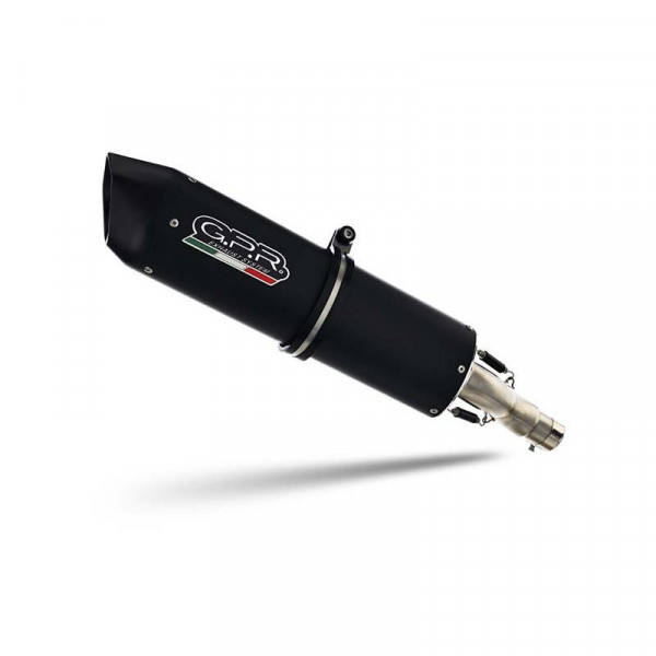 Yamaha Tw 125 1999-2007, Furore Nero, Homologated legal slip-on exhaust including removable db kille