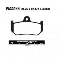 EBC-FA320 HH Bremsbeläge passend für MV Agusta EBC-FA320 HH Bremsbeläge passend für MV Agusta