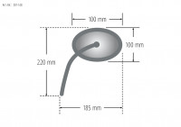 SHIN YO Spiegel Chrom passend für Yamaha XS 650 SHIN YO Spiegel Chrom passend für Yamaha XS 650