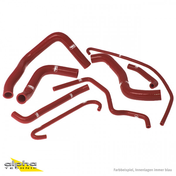 SAMCO SPORT Siliconschlauch Kit viper red für Suzuki GSXR600 GSXR750 Modelljahr 2006-2010