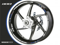 Felgenrandaufkleber blau-weiß passend für 800 ccm 17 Zoll Felgenrandaufkleber blau-weiß passend für 800 ccm 17 Zoll