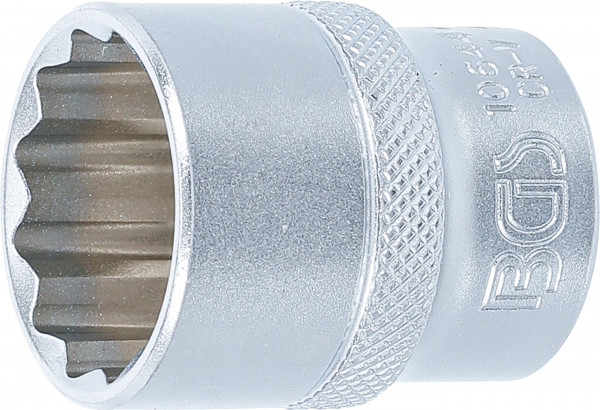 BGS Steckschlüssel-Einsatz Zwölfkant 1/2 Zoll SW 24 mm