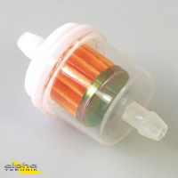 Benzinfilter aus Kunststoff groß, Anschluss 6 mm Benzinfilter aus Kunststoff groß, Anschluss 6 mm