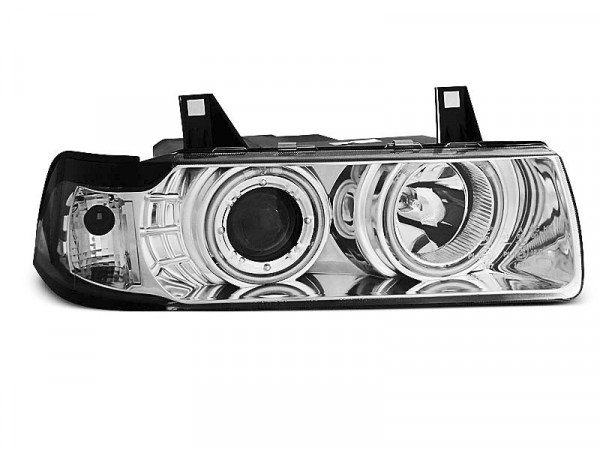 Scheinwerfer Angel Eyes CCFL chrom passend für BMW E36 12.90–08.99