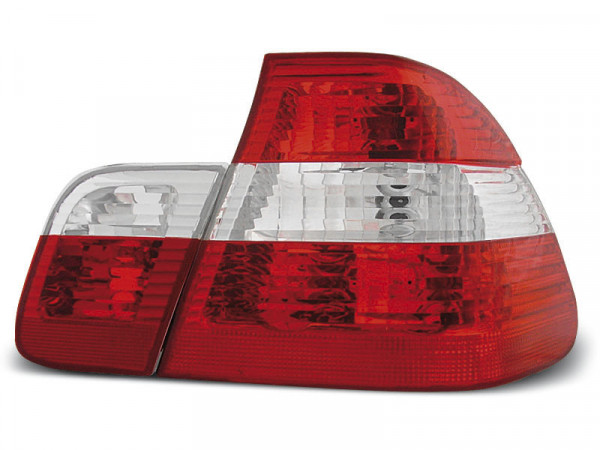 Rücklichter rot weiß passend für BMW E46 09.01-03.05