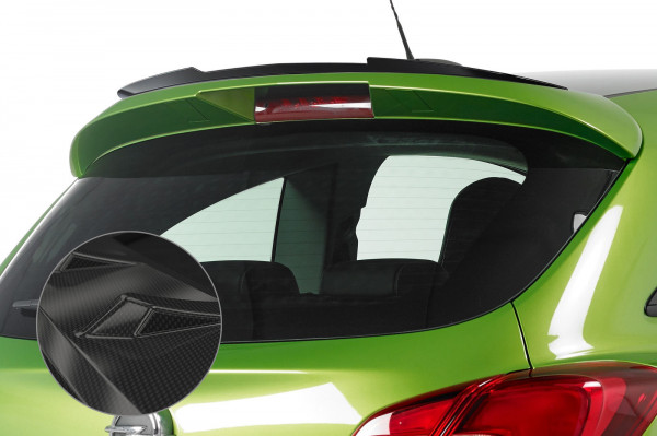 Heckflügel mit ABE für Opel Corsa E OPC-Line HF663 Schwarz Strukturiert