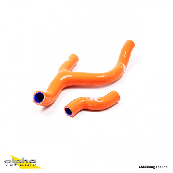 SAMCO SPORT Siliconschlauch Kit Y-Stück - Race Design orange für KTM 250 SX-F 250 XC-F 350 SX-F XCF3
