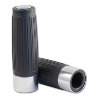 Choppergriff Custom silber geschlossen 125mm 22mm Choppergriff Custom silber geschlossen 125mm 22mm