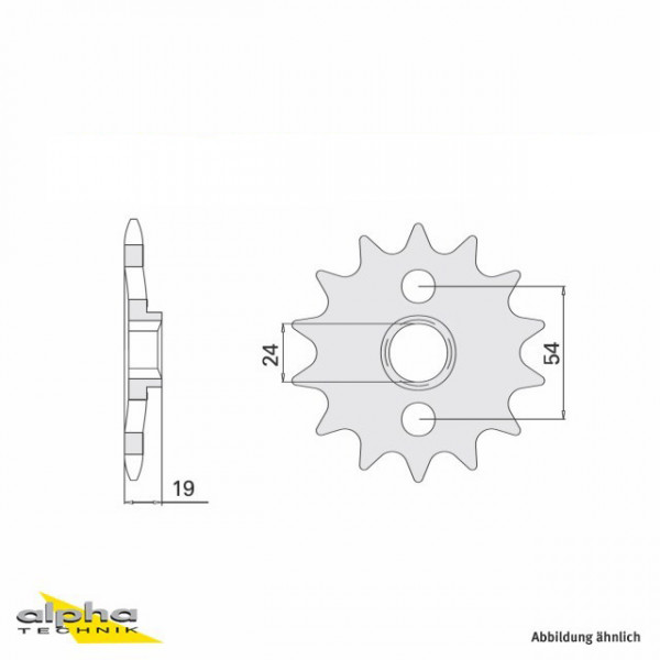 Ritzel 15 Zähne Teilung 630