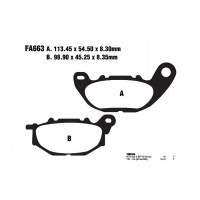 EBC FA663HH Bremsbeläge passend für Yamaha MT-03 / YZF-R3 EBC FA663HH Bremsbeläge passend für Yamaha MT-03 / YZF-R3