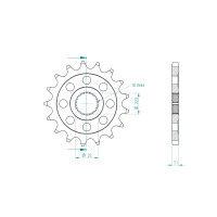 Ritzel 16 Zähne Teilung 525 passend für Triumph Ritzel 16 Zähne Teilung 525 passend für Triumph