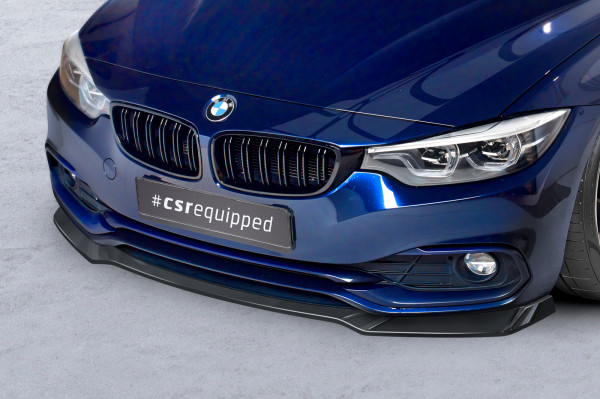 Cup-Spoilerlippe mit ABE für BMW 4er F36 Gran Coupe CSL781 Schwarz Strukturiert