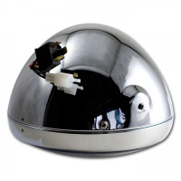 LED-Scheinwerfer Fargo 7 Zoll Chrom im British Style E-geprüft LED-Scheinwerfer Fargo 7 Zoll Chrom im British Style E-geprüft