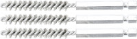 Stahlbürsten Set 3-tlg. | 8 mm | Außensechskant 6,3 mm (1/4") Stahlbürsten Set 3-tlg. | 8 mm | Außensechskant 6,3 mm (1/4")