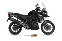 MIVV Speed Edge Endschalldämpfer Edelstahl Schwarz passend für Triumph Tiger Explorer 1200 (2012–201 MIVV Speed Edge Endschalldämpfer Edelstahl Schwarz passend für Triumph Tiger Explorer 1200 (2012–201