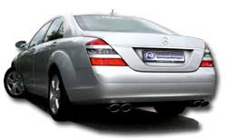 FOX Endschalldämpfer passend für Mercedes S-Klasse W221 - 2x115x85 Typ 32 rechts/links