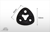 FOX Gummi 7 Höhe 53mm - Lochabstand 40mm FOX Gummi 7 Höhe 53mm - Lochabstand 40mm