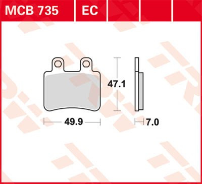 Scheibenbremsbeläge MCB735