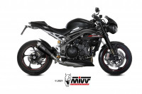 MIVV DELTA RACE Edelstahl Schwarz Endschalldämpfer passend für Triumph Speed Triple 1050 R/RS/S 18-2 MIVV DELTA RACE Edelstahl Schwarz Endschalldämpfer passend für Triumph Speed Triple 1050 R/RS/S 18-2