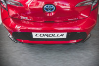 Mittlerer Diffusor Heck Ansatz Für Toyota Corolla XII Hatchback Schwarz Hochglanz