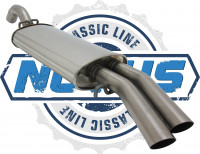 Novus Classic Line Edelstahl Endschalldämpfer passend für VW Golf 2 GTI 1.8 8V Novus Classic Line Edelstahl Endschalldämpfer passend für VW Golf 2 GTI 1.8 8V