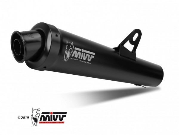 MIVV X-cone STEEL BLACK Endschalldämpfer passend für Honda Hornet 600 (03-06)