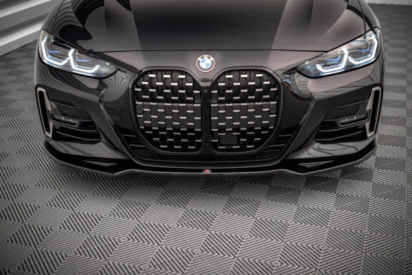 Front Ansatz V.3 Für BMW 4er M-Paket / M440i G22 / G23 / G22 Facelift / G23 Facelift Schwarz Hochgla