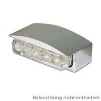 Gehäuse für LED-Kennzeichenbeleuchtung "Ice" silber aus Aluminium Gehäuse für LED-Kennzeichenbeleuchtung "Ice" silber aus Aluminium