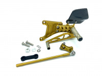 GILLES AS31 Fußrastenanlage linke Seite gold passend für Aprilia RS125 GILLES AS31 Fußrastenanlage linke Seite gold passend für Aprilia RS125