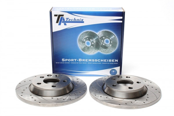 TA Technix Sport Bremsscheiben Satz Hinterachse passend für Ford Galaxy / Seat Alhambra / VW Sharan