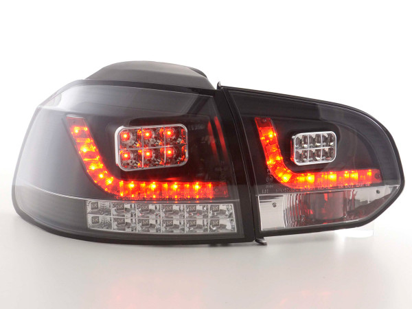 LED Rückleuchten Set VW Golf 6 Typ 1K 2008 bis 2012 schwarz mit Led Blinker