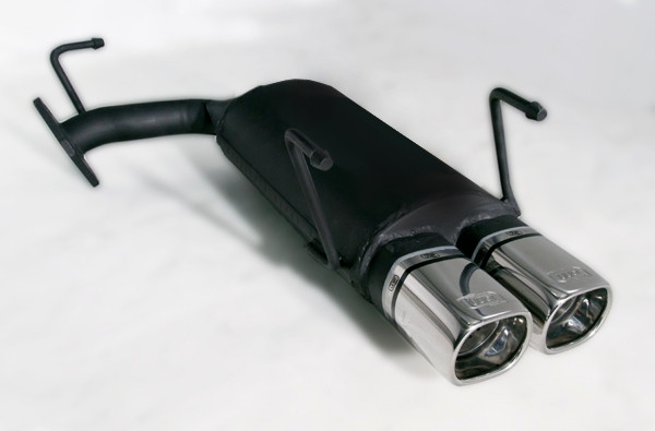 Ulter Sportauspuff passend für Toyota Corolla E10 1992-1997 2 Endrohre rechteckig 80×65