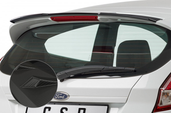 Heckflügel mit ABE für Ford Fiesta MK7 ST / ST-Line HF676-M Carbon Look Matt