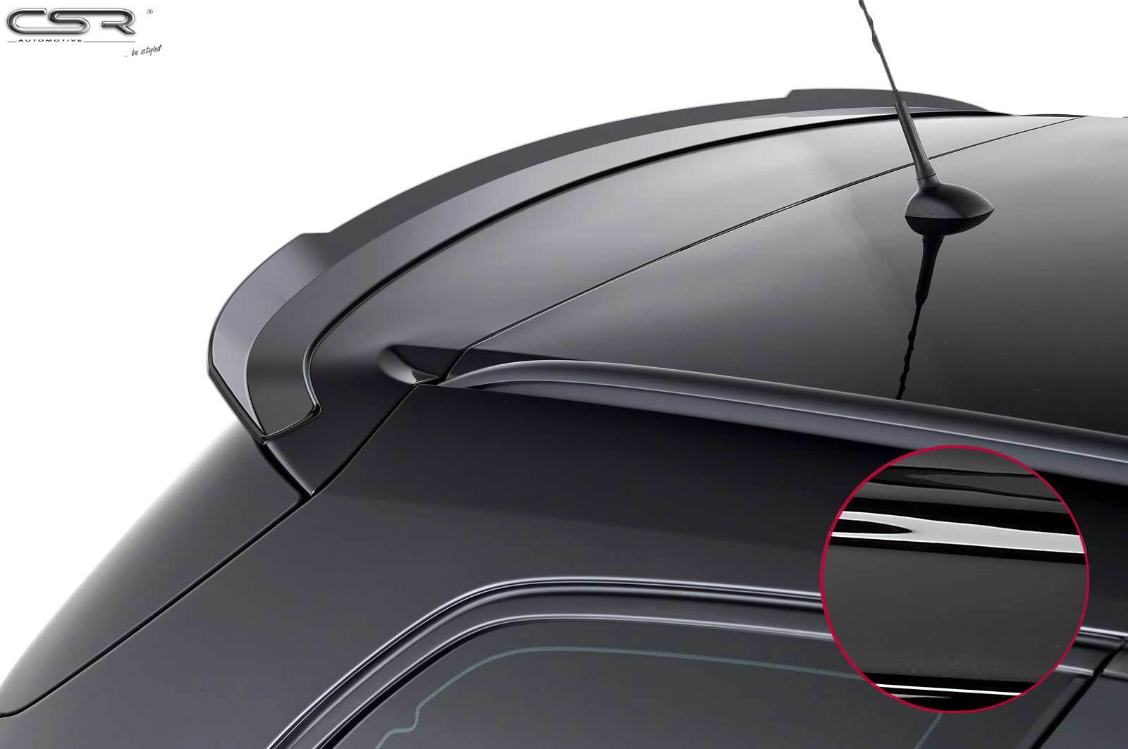 Dachspoiler schwarz Ansatz Heckspoiler für Opel Astra J GTC Spoiler Dach Kanten