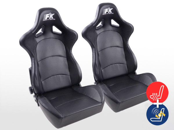 FK Sportsitze Auto Halbschalensitze Set Control mit Sitzheizung u. Massage