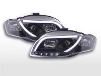Scheinwerfer Set Daylight LED passend für Audi A4 8E 05-07 schwarz Scheinwerfer Set Daylight LED passend für Audi A4 8E 05-07 schwarz