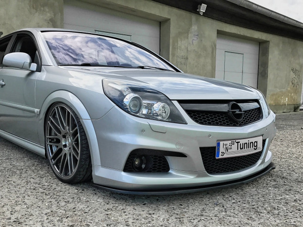 Spoilerschwert Frontspoilerlippe Splitter für Opel Vectra C OPC Facelift ABE