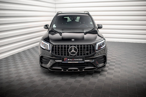 Front Ansatz V.2 Für Mercedes-AMG GLB 35 X247 Schwarz Hochglanz